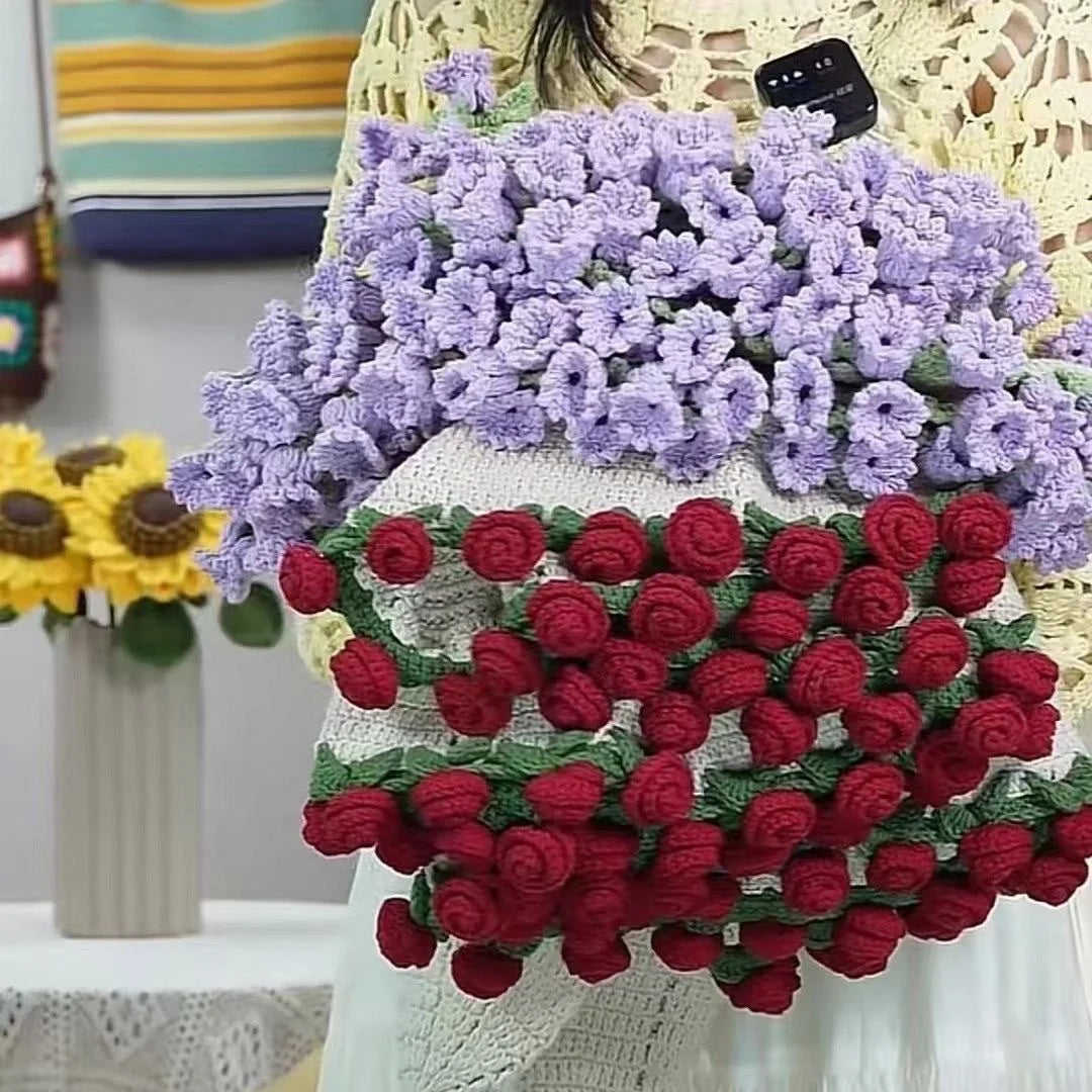 Bloomknits™ Rose Bouquet Blanket