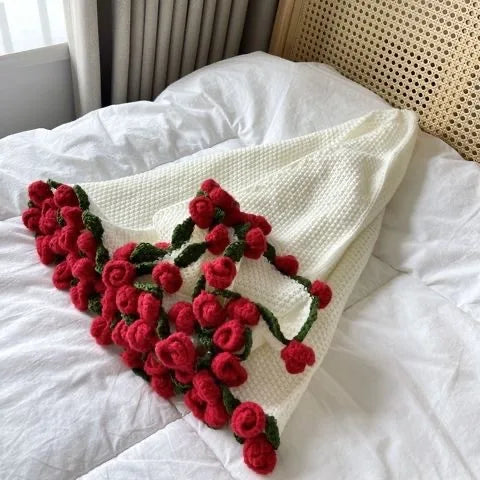 Bloomknits™ Rose Bouquet Blanket
